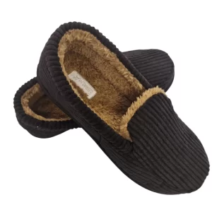 PANTUFLA MOCASIN NEGRO