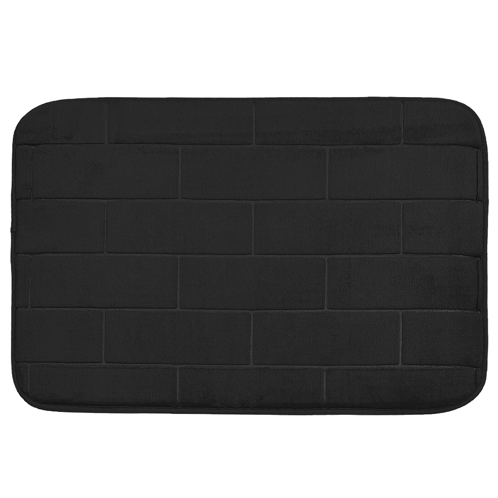 ALFOMBRA MEMORY FOAM LADRILLO NEGRO